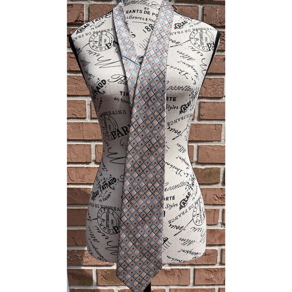 Men's Neck Tie Pierre Cardin 60" Multicolor Diamond Silk